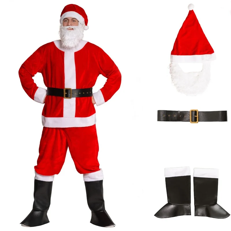 Weihnachtsmann Kostüm 6 Teile