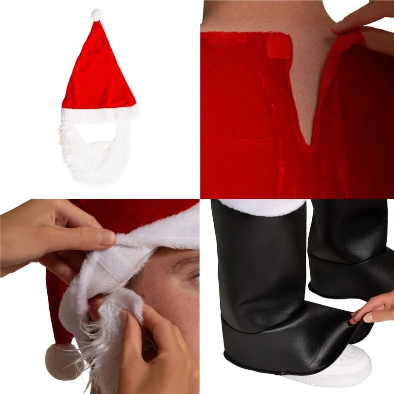 Weihnachtsmann Kostüm 6 Teile