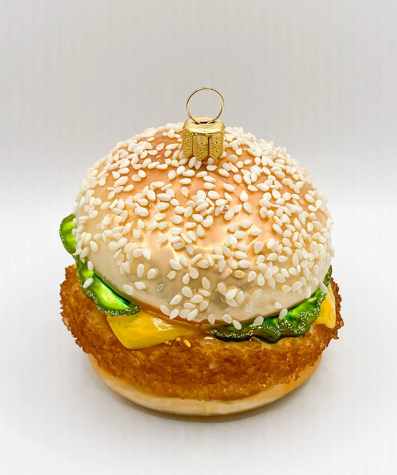 Chicken Burger, Poulet Burger mit Sesambrötli