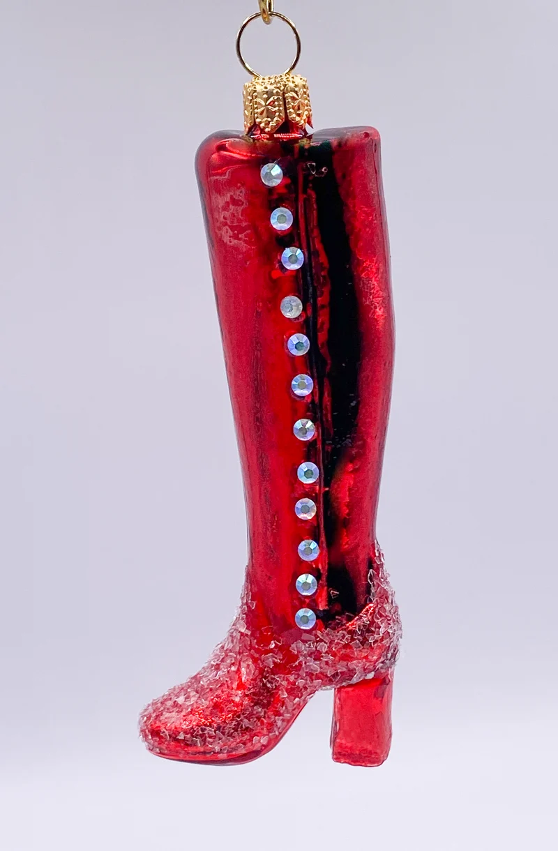Roter High Heel Stiefel