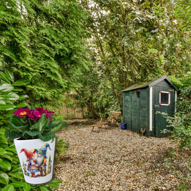 Verliebte Gartenzwerge Blumentopf