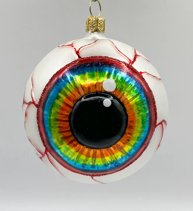 Anatomisches Auge mit bunter Iris und runder Pupille