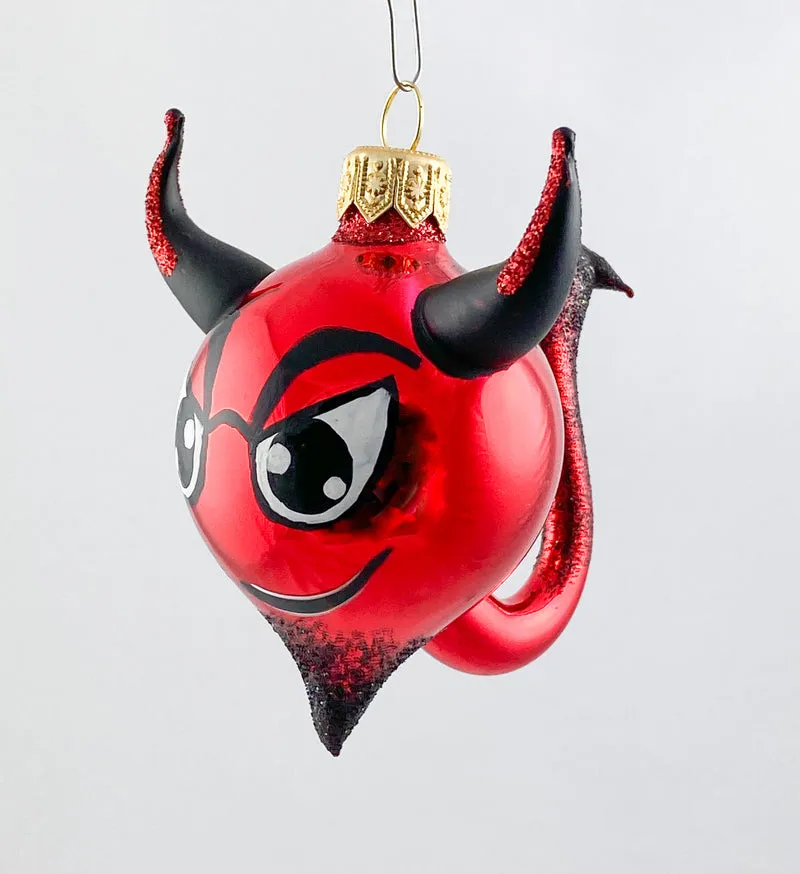 Roter Teufel mit Schwanz
