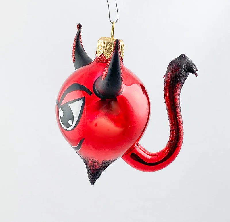 Roter Teufel mit Schwanz