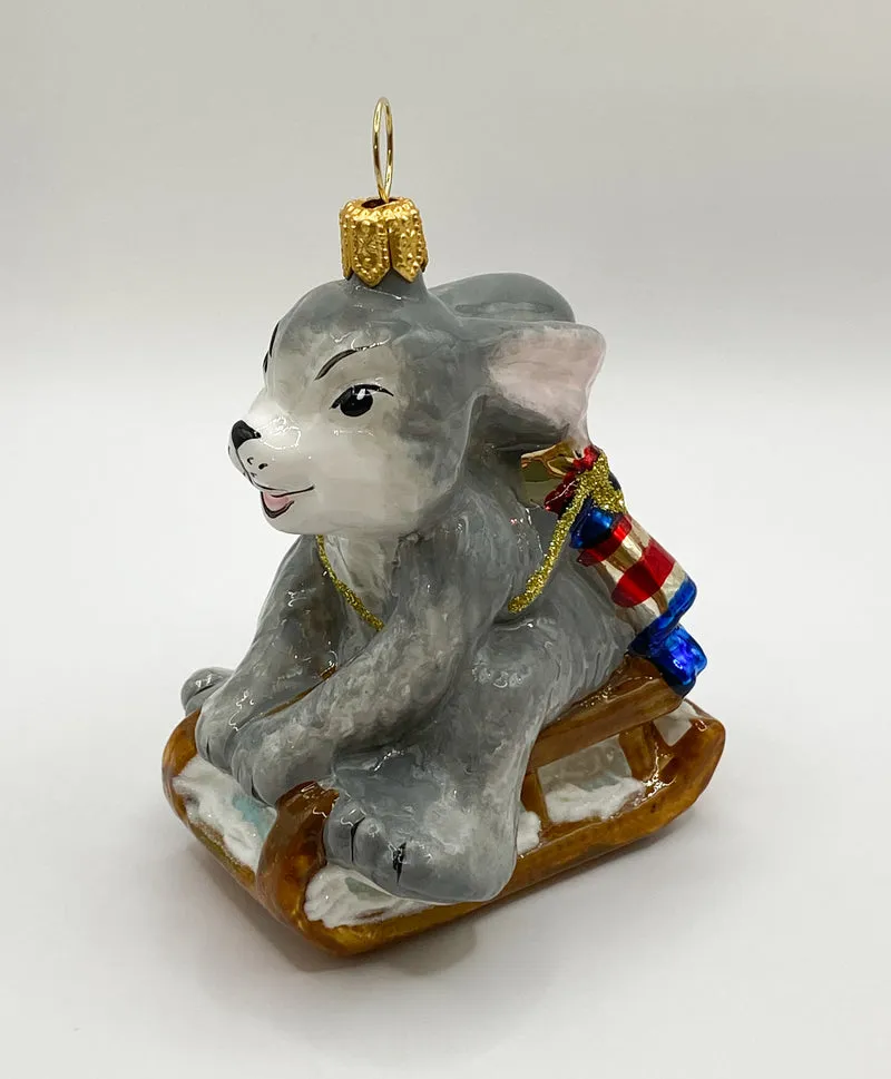 Das Häschen bringt die Zuckerstange mit dem Schlitten, KOMOZJA MOSTOWSKI