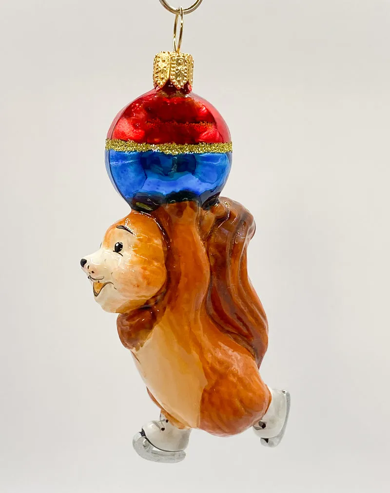Das Eichhörnchen macht Kunststücke beim Schlittschuhfahren, KOMOZJA MOSTOWSKI