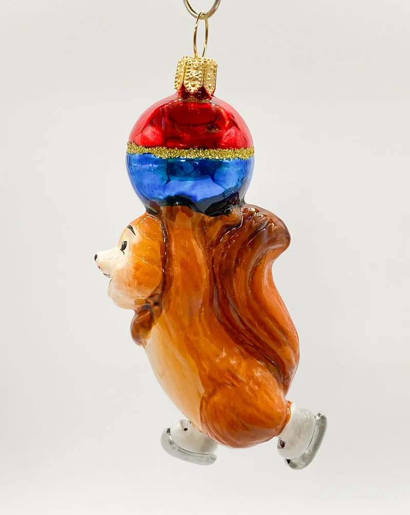Das Eichhörnchen macht Kunststücke beim Schlittschuhfahren, KOMOZJA MOSTOWSKI