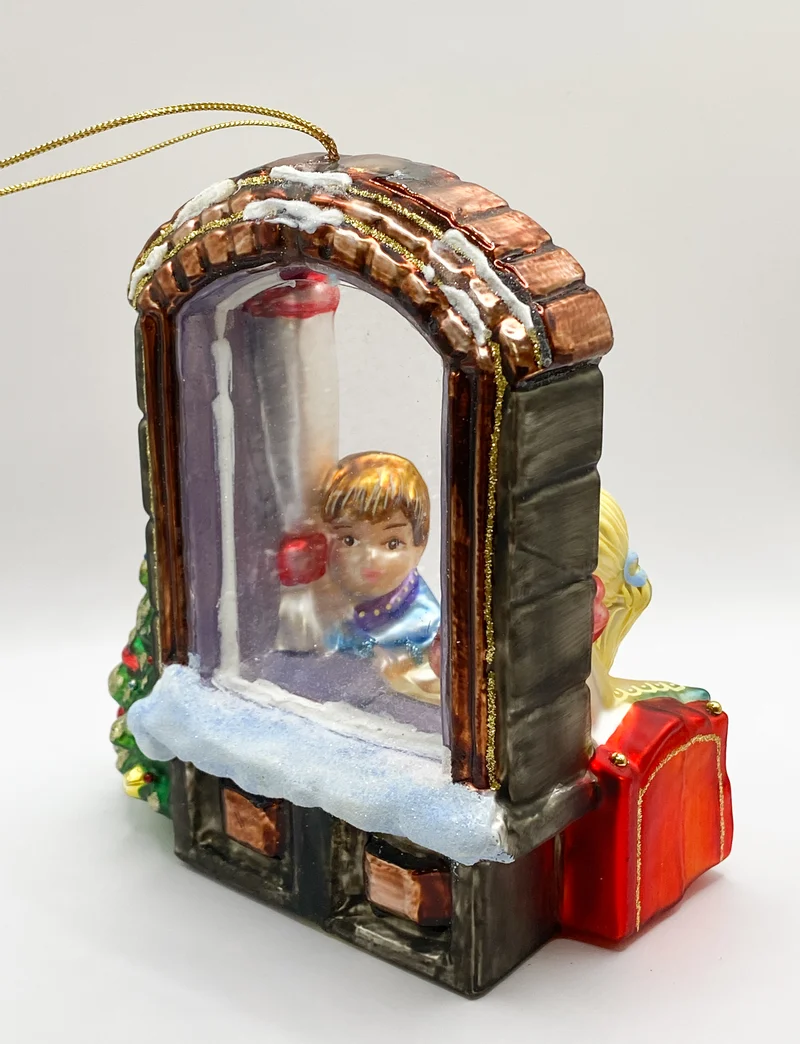 Die Kinder warten am Fenster gespannt auf das Christkind, KOMOZJA MOSTOWSKI