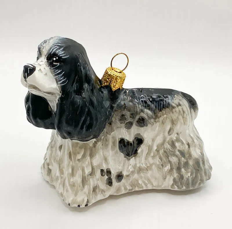 Schwarz weiss gefleckter Cocker Spaniel, KOMOZJA MOSTOWSKI