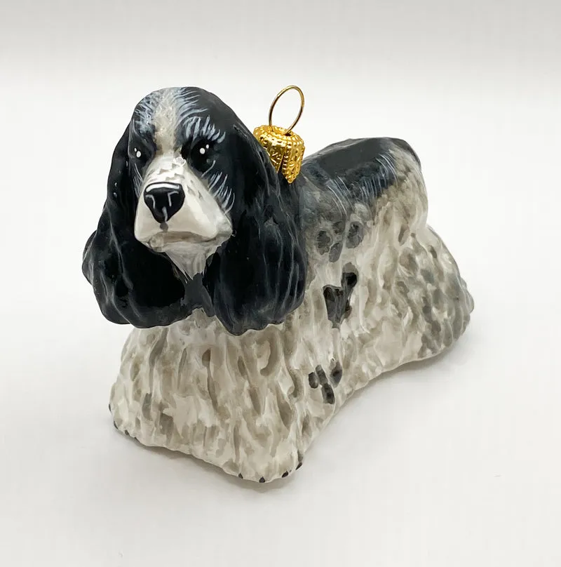 Schwarz weiss gefleckter Cocker Spaniel, KOMOZJA MOSTOWSKI