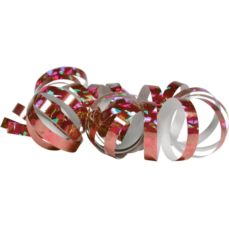 Rosa Serpentinen Holographisch 4m 18 Ringe 2St