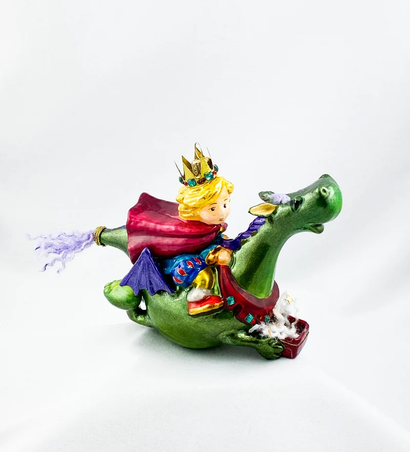 Der Prinz fliegt mit dem Drachen zum Mond, AtlasArt