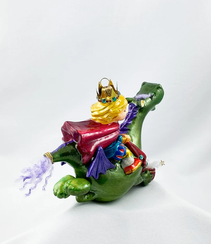 Der Prinz fliegt mit dem Drachen zum Mond, AtlasArt