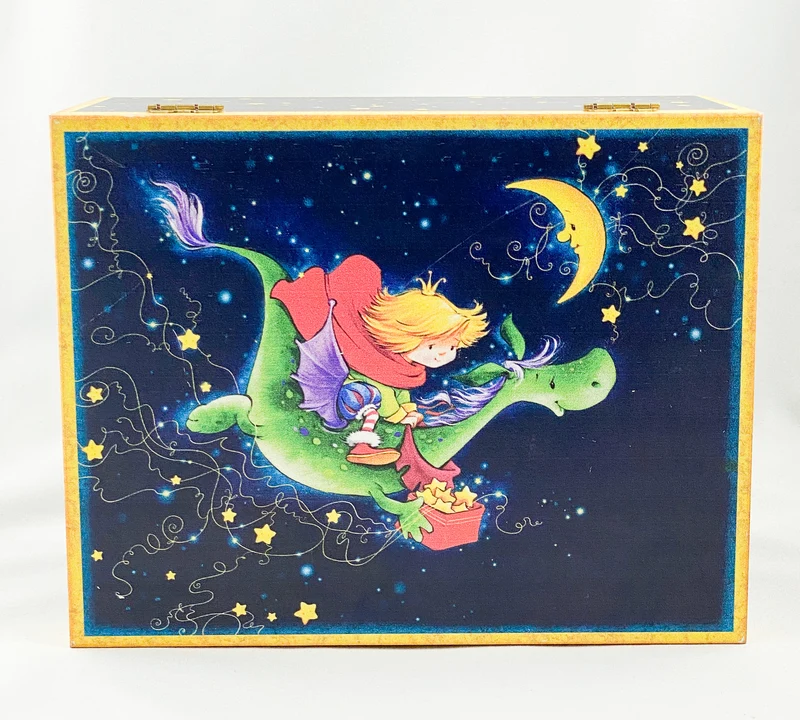 Der Prinz fliegt mit dem Drachen zum Mond, AtlasArt
