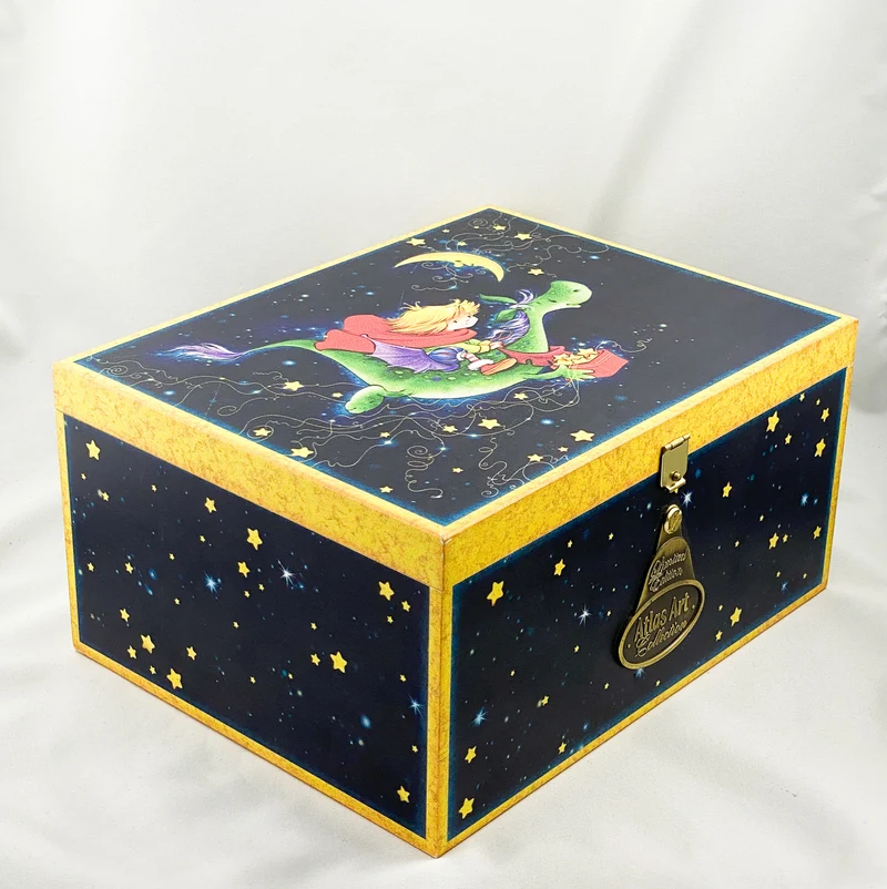 Der Prinz fliegt mit dem Drachen zum Mond, AtlasArt