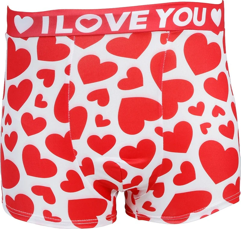 Ich liebe dich Unterhosen Rot-Weiß-Herzen