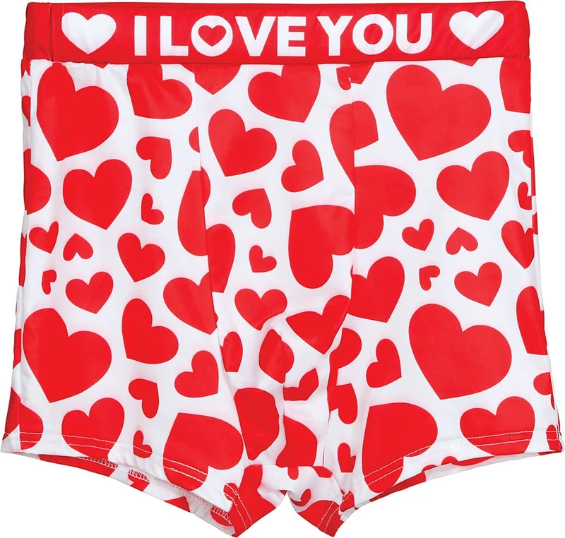 Ich liebe dich Unterhosen Rot-Weiß-Herzen