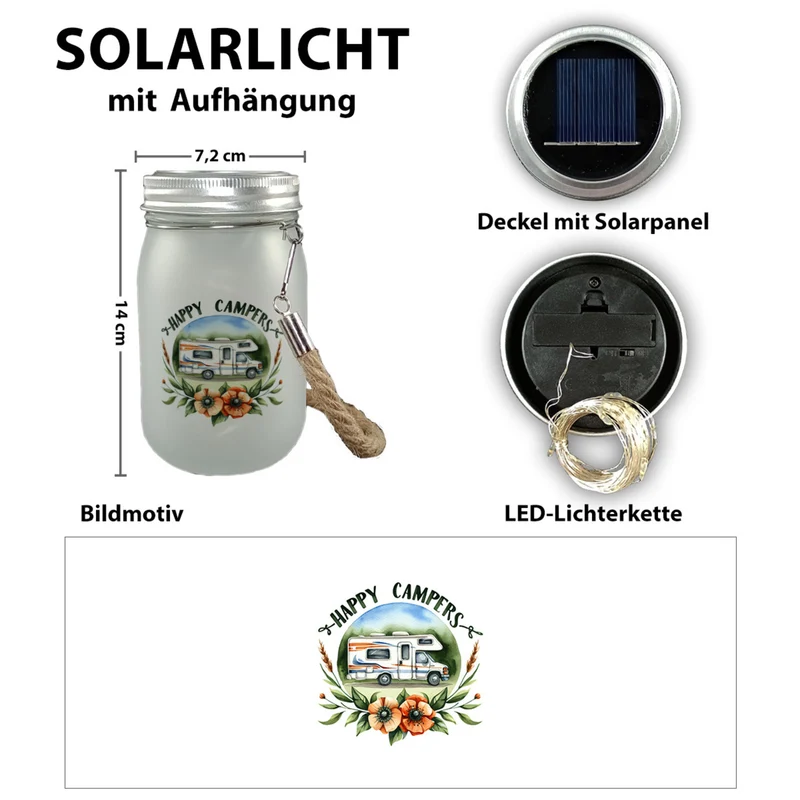 Wohnmobil Happy Campers Solarlicht