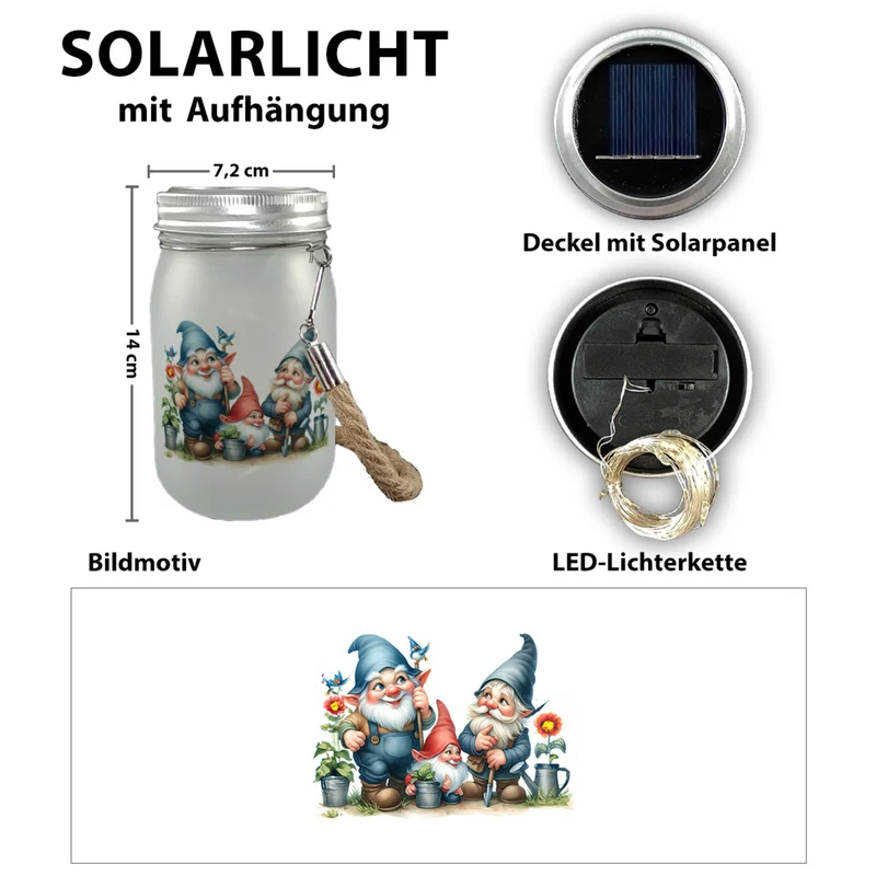 Gartenzwerge Solarlicht