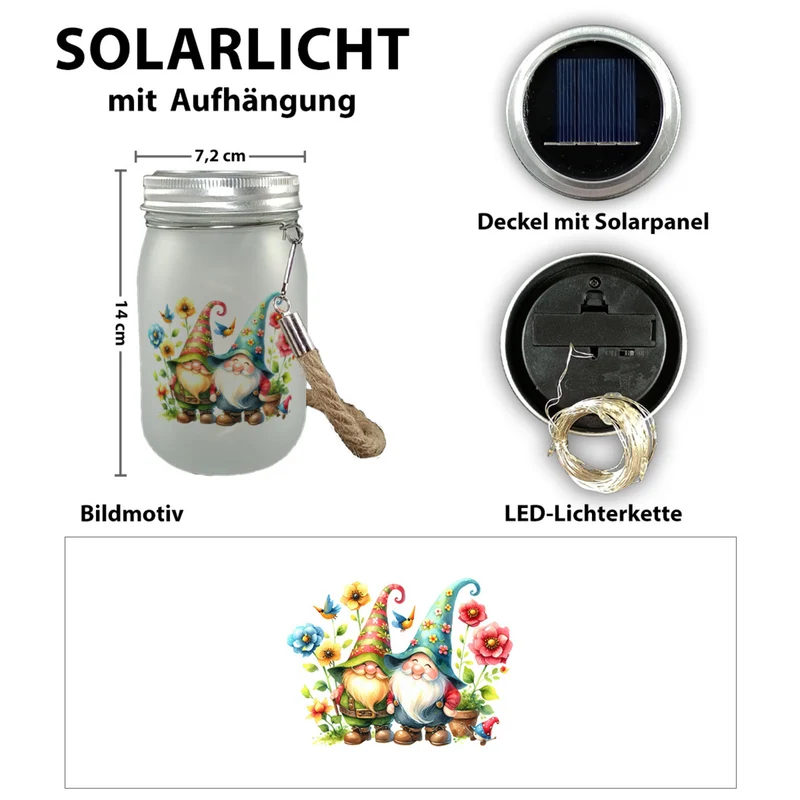 Gartenzwerg Solarlicht