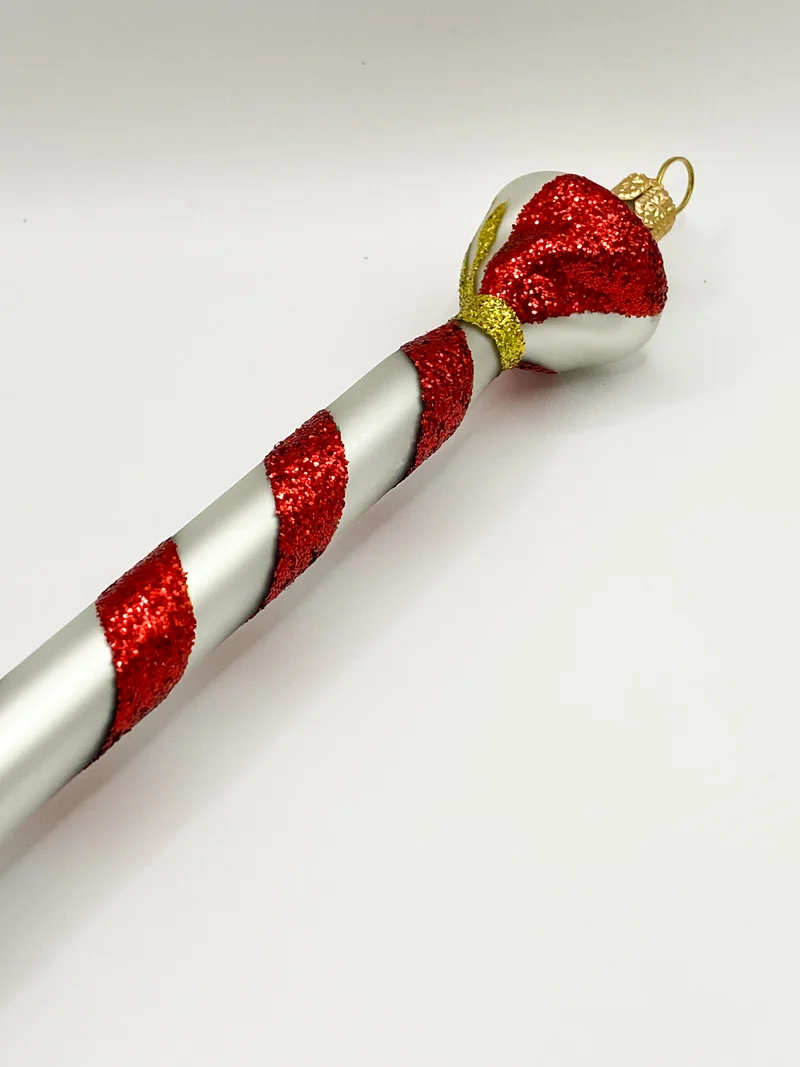 Zuckerstange Candy weiss/rot