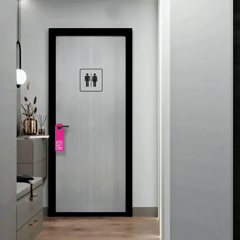 Bitte nicht stören! Türhänger in Pink