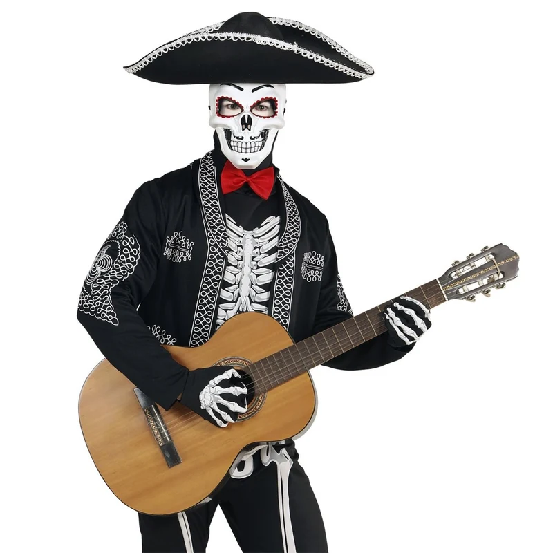 Dia De Los Muertos Maske Weiß
