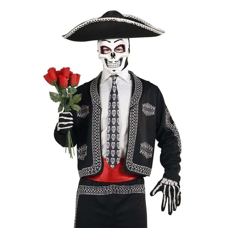 Dia De Los Muertos Maske Weiß