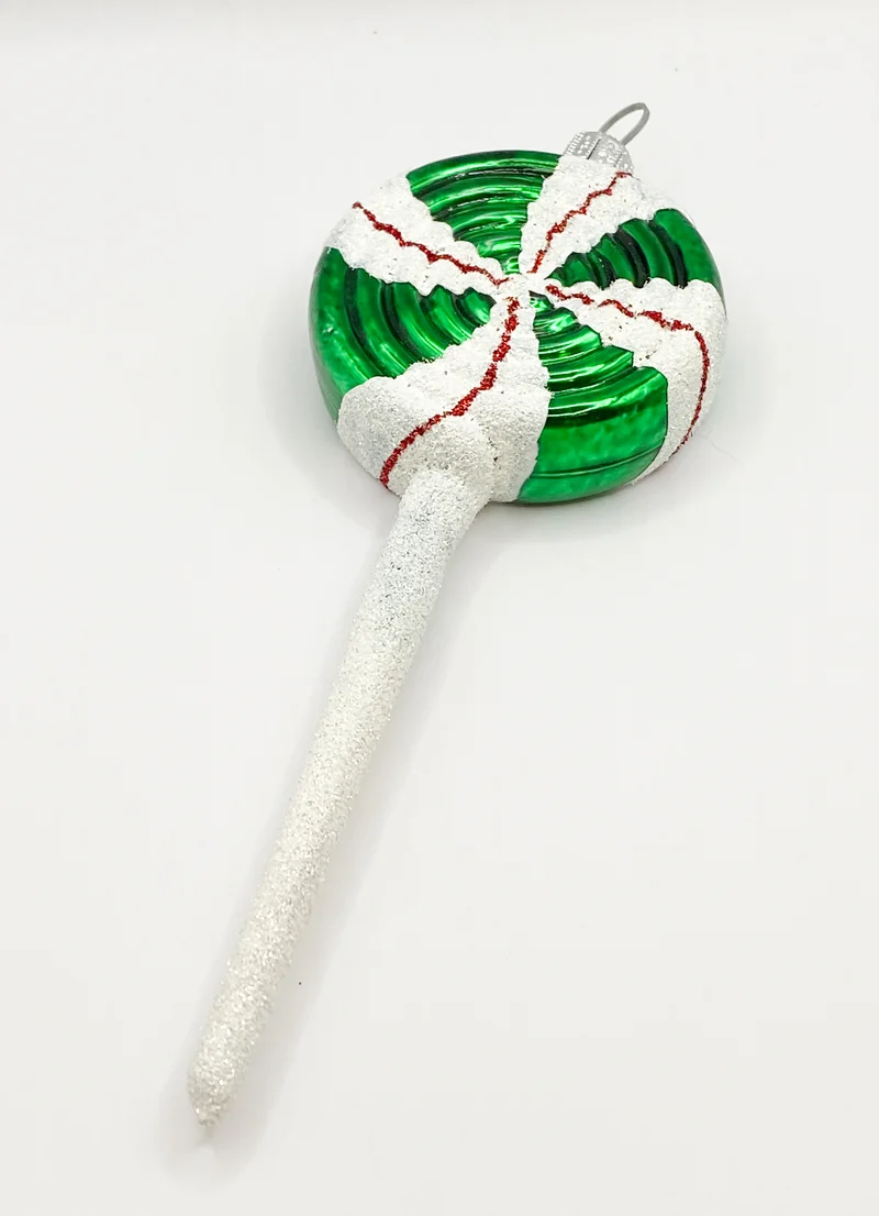 Zucker-Lolli-Pop Candy weiss/grün