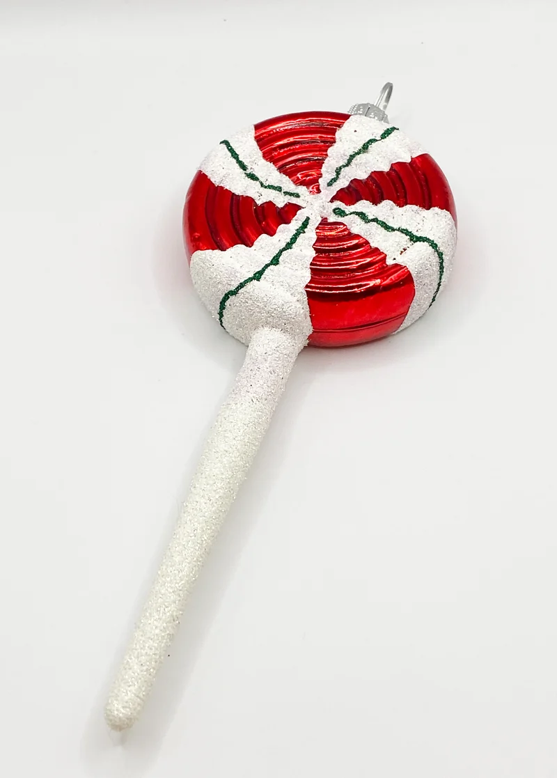 Zucker-Lolli-Pop Candy weiss/rot