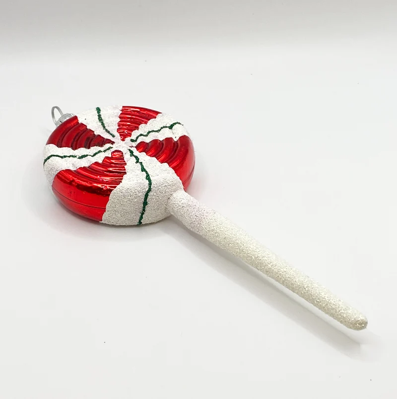 Zucker-Lolli-Pop Candy weiss/rot