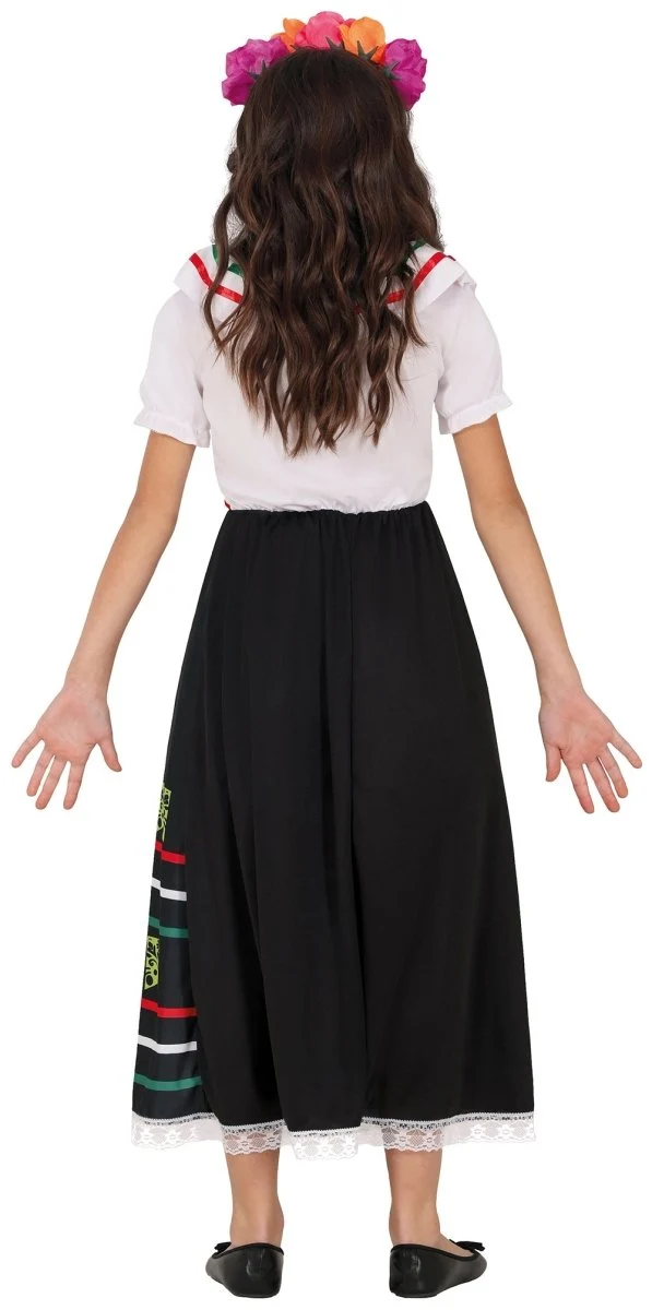 Dia De Los Muertos Kleid Mädchen Totenkopf