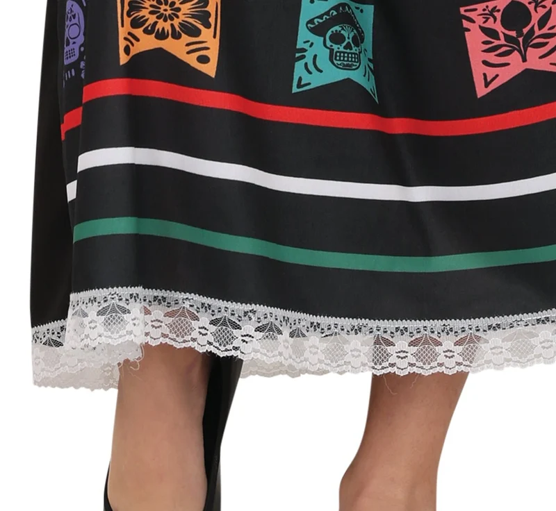 Dia De Los Muertos Kleid Mädchen Totenkopf