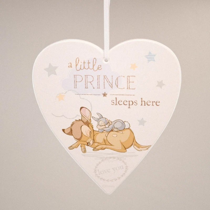 Disney Bambi - Hier schläft ein kleiner Prinz Türhänger in Herzform