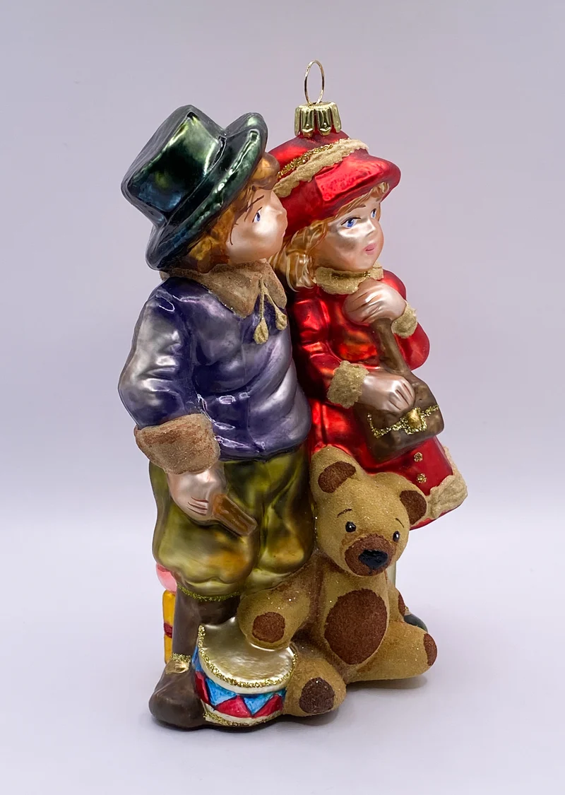 Zwei Freunde mit Teddybär, KOMOZJA MOSTOWSKI