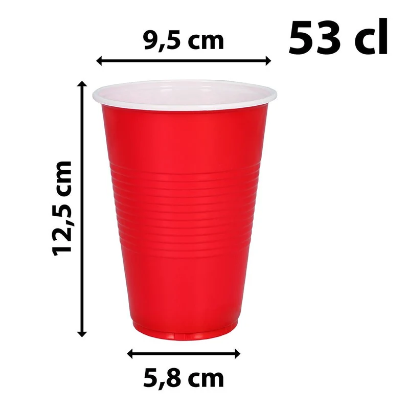 Rote Becher 53cl 40Stk