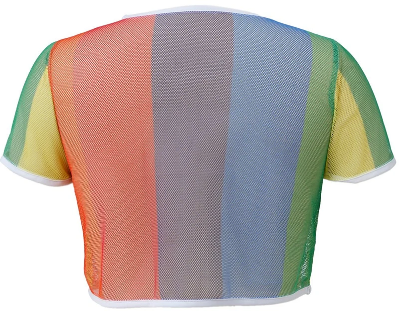 Regenbogen Shirt Mesh