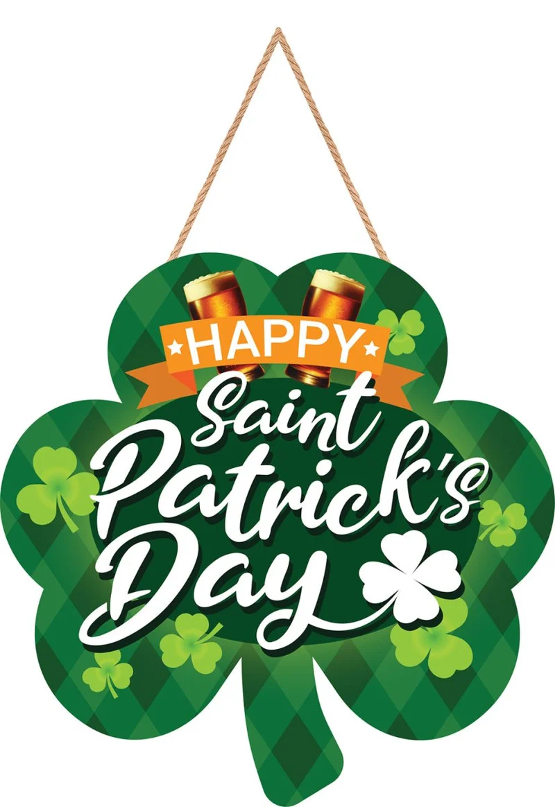 St. Patrick's Day Hängetafel Grün 28cm