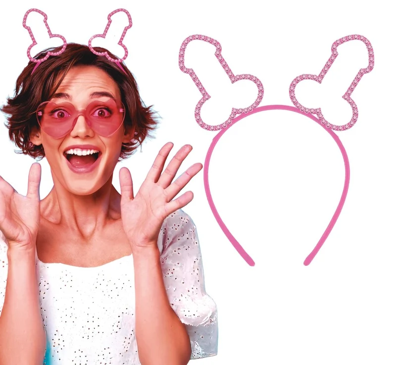 Penis-Haarband Rosa