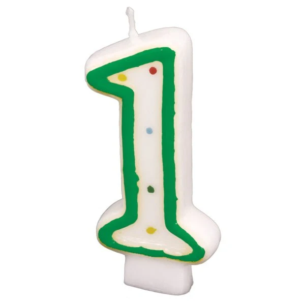 1 Jahr Kerze 7,3 cm