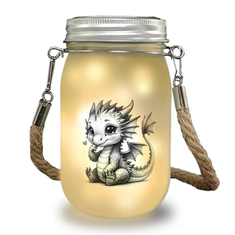 niedlicher Babydrache Solarlicht
