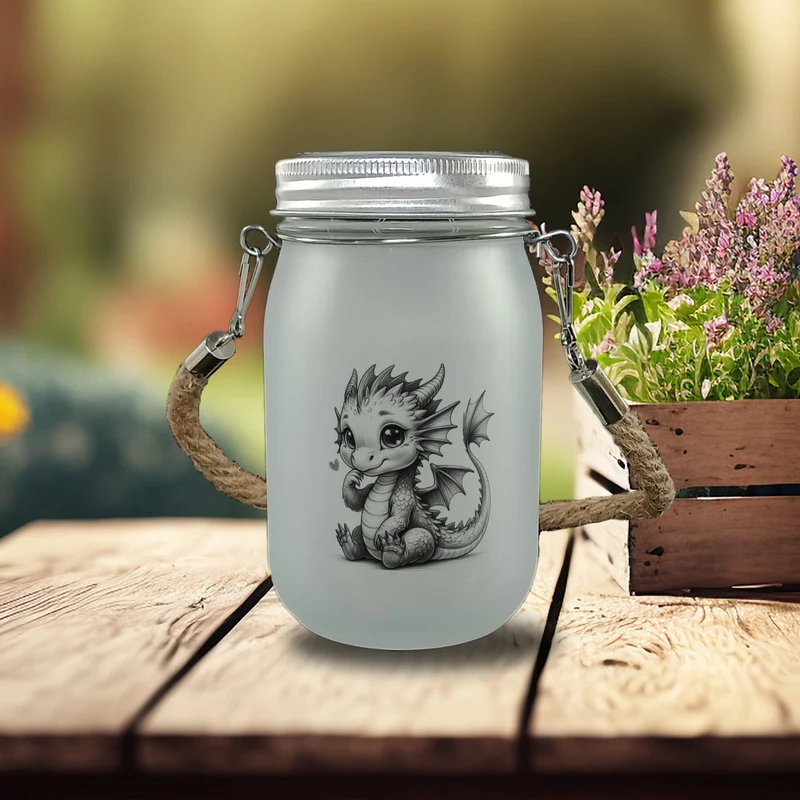 niedlicher Babydrache Solarlicht