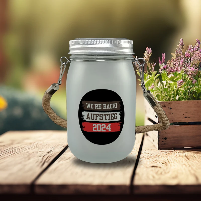St. Pauli Aufstieg 2024 Solarlicht mit Spruch We're back