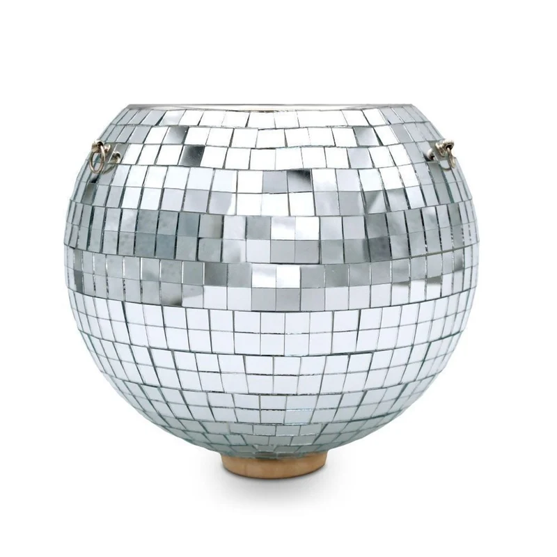 Discokugel Blumentopf mit Kette zum Aufhängen