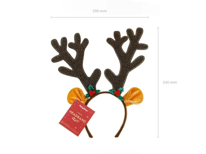 Weihnachts-Haarband Rentiergeweih