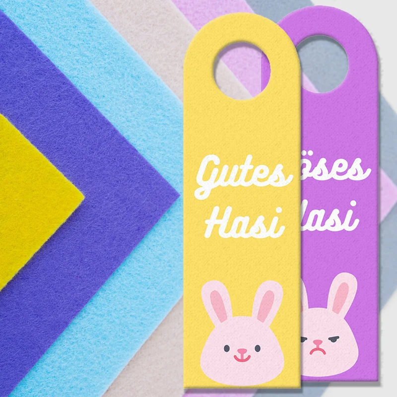 Gutes Hasi - Böses Hasi Hasen Türhänger -grün