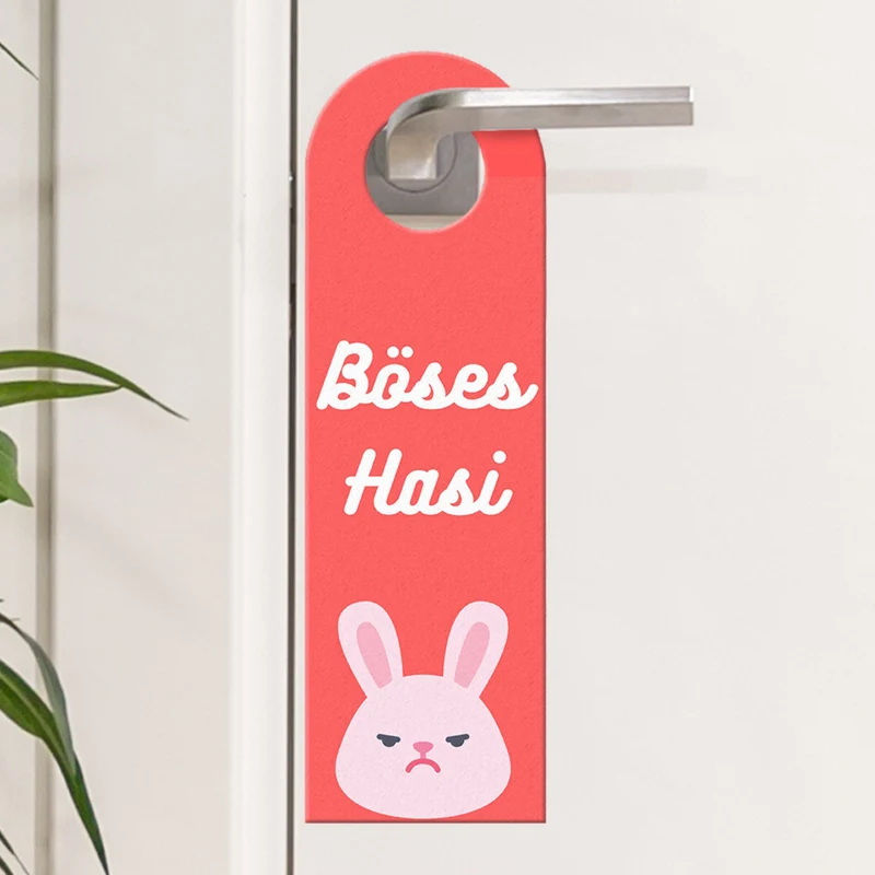 Gutes Hasi - Böses Hasi Hasen Türhänger -grün