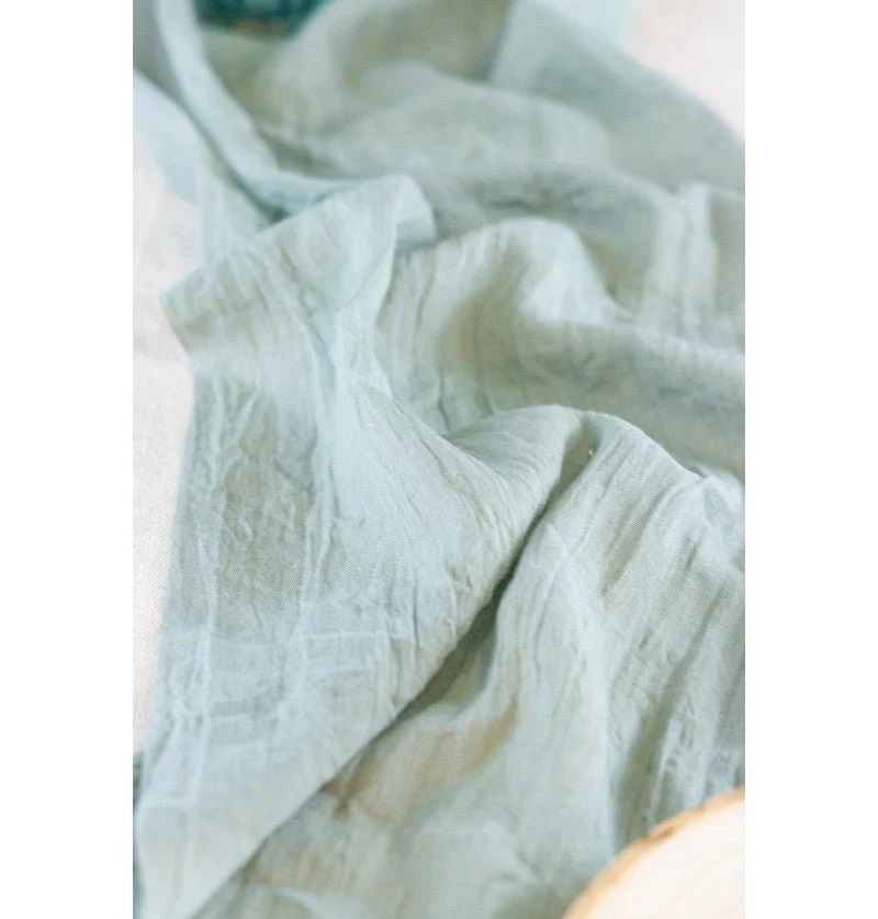 Grüner Tischläufer Chiffon 3m