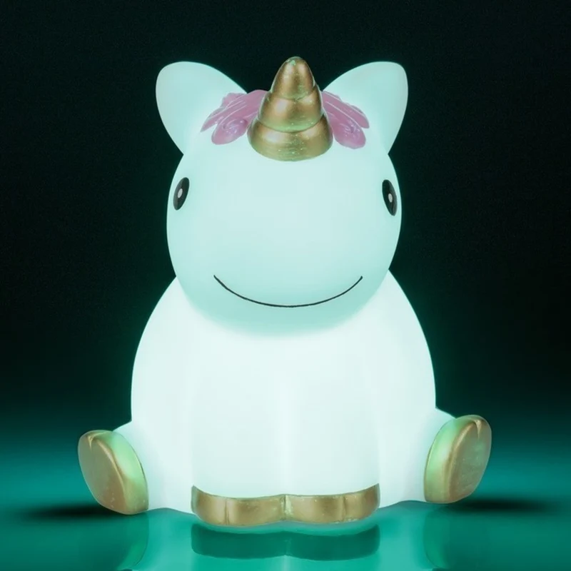 Einhorn Dekolampe mit pinker Mähne