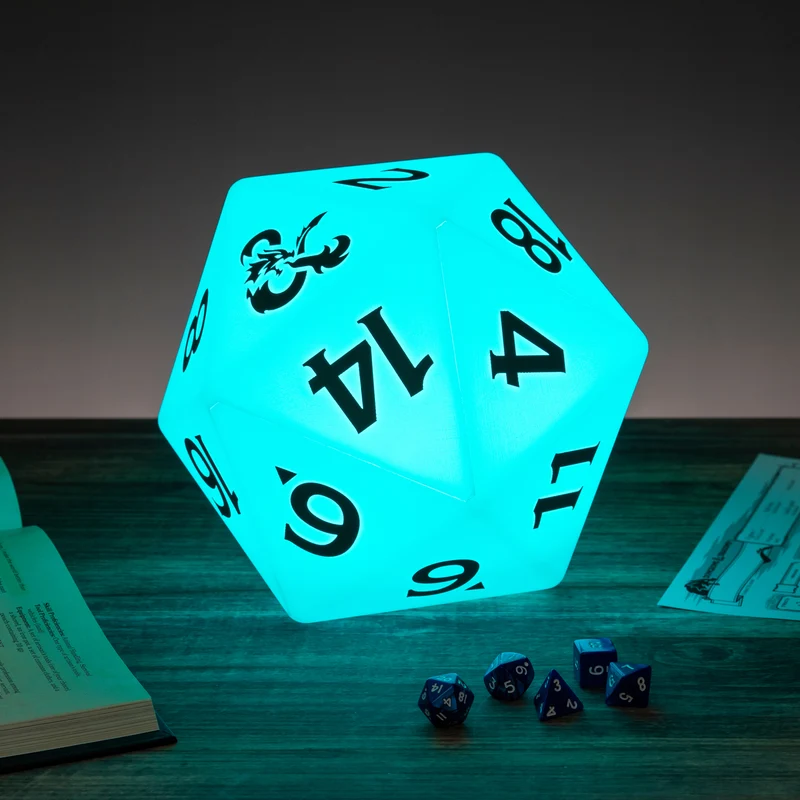 Dungeons and Dragons D20 Würfel Dekolampe mit Farbwechsel